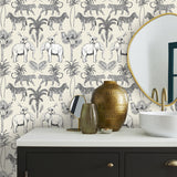 Nauman Eggshell by Fine Decor Safari Walk Wallpaper – Brewster Home Fashions FD43817