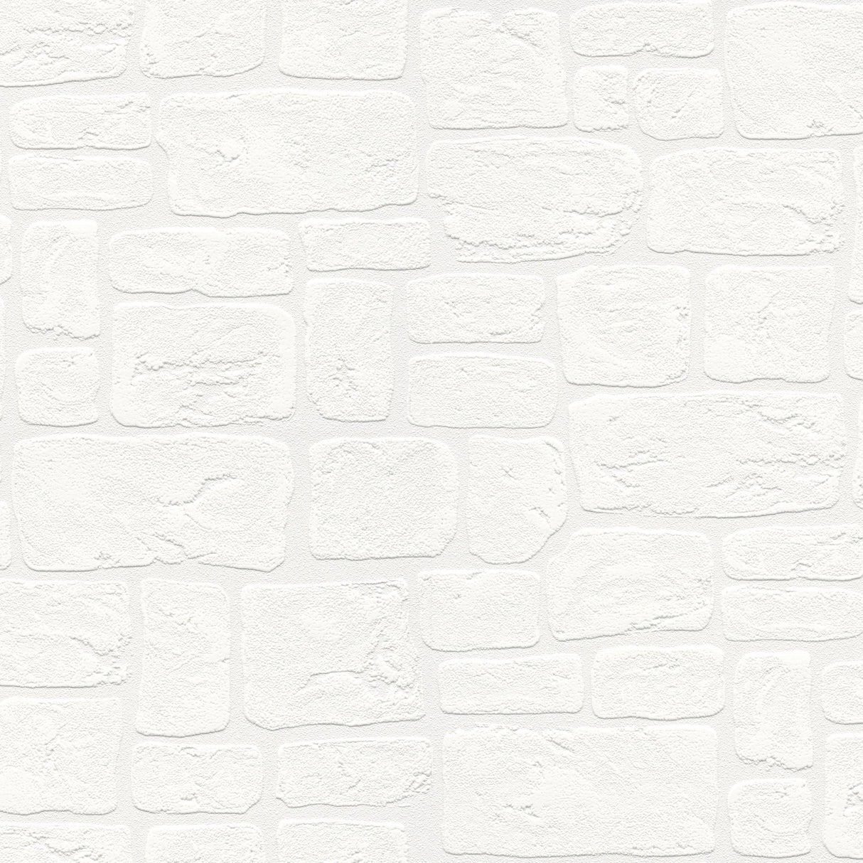 Gaffrey White Stone Paintable Wallpaper with Industrial Abstract Texture Pattern - Brewster 4000-2040-42
