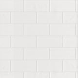Galley White Subway Tile Paintable Wallpaper with Raised Textured Graphic Pattern - Brewster 4000-21399