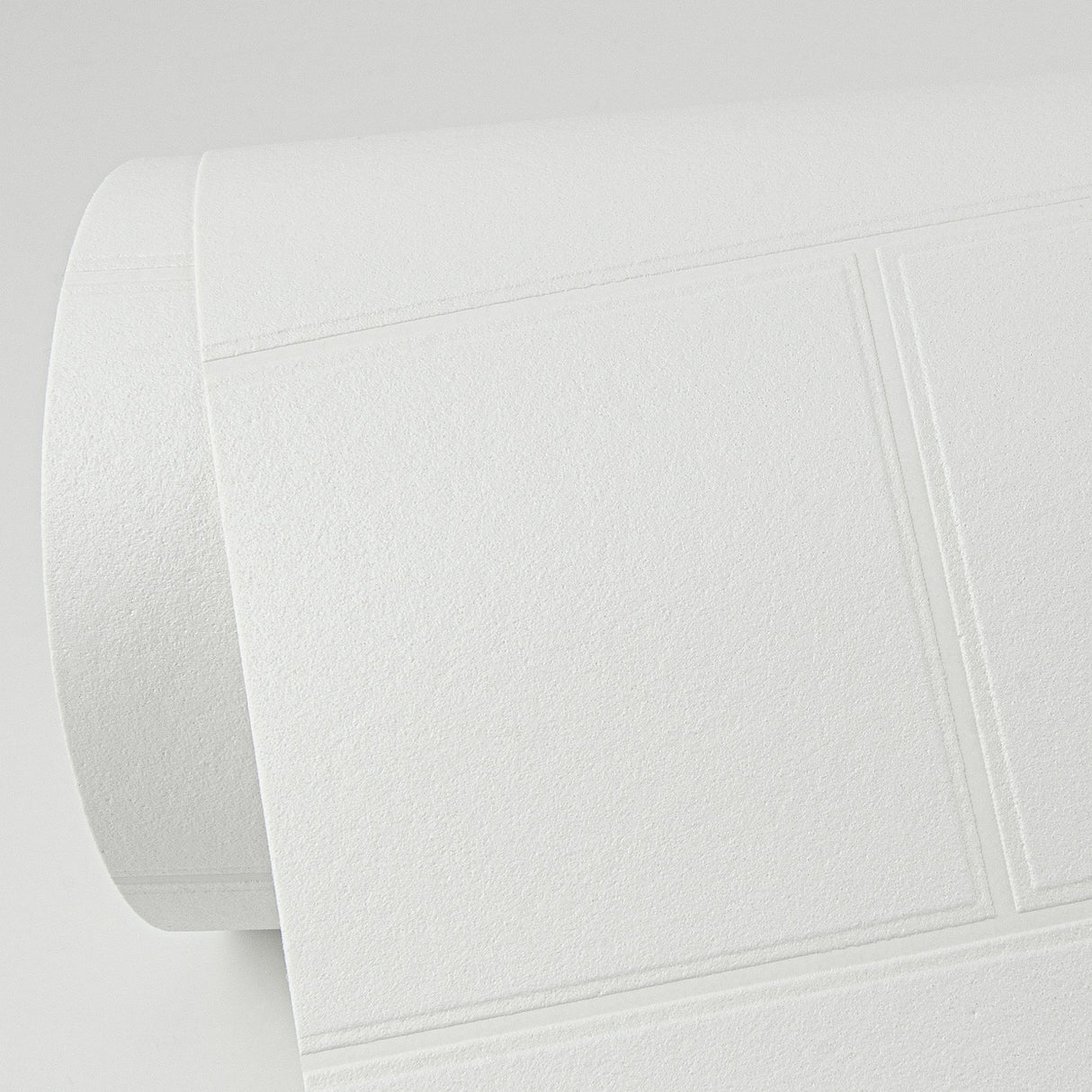 Galley White Subway Tile Paintable Wallpaper with Raised Textured Graphic Pattern - Brewster 4000-21399
