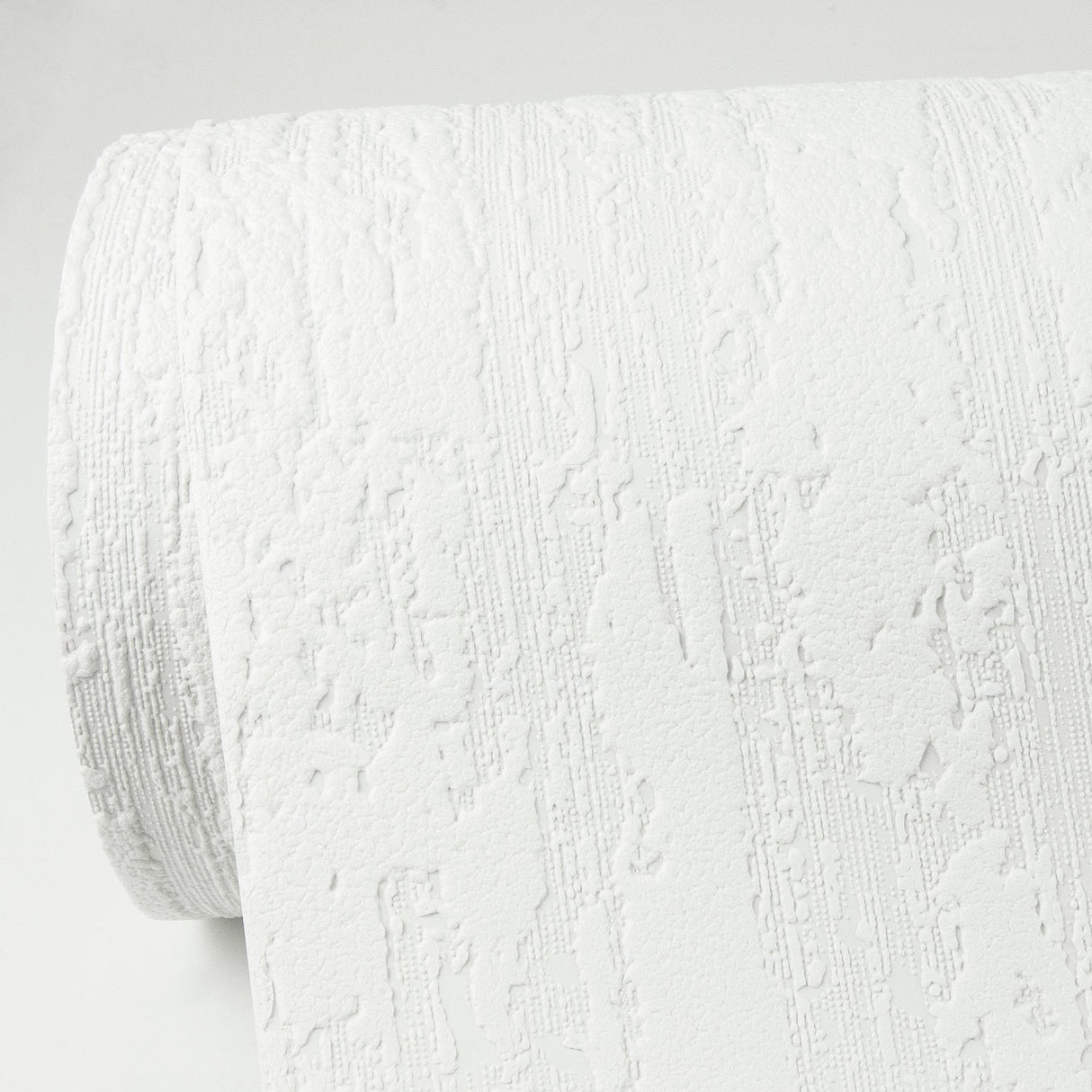 Antoni White Plaster Paintable Wallpaper with Textured Abstract Pattern - Brewster 4000-2409-10