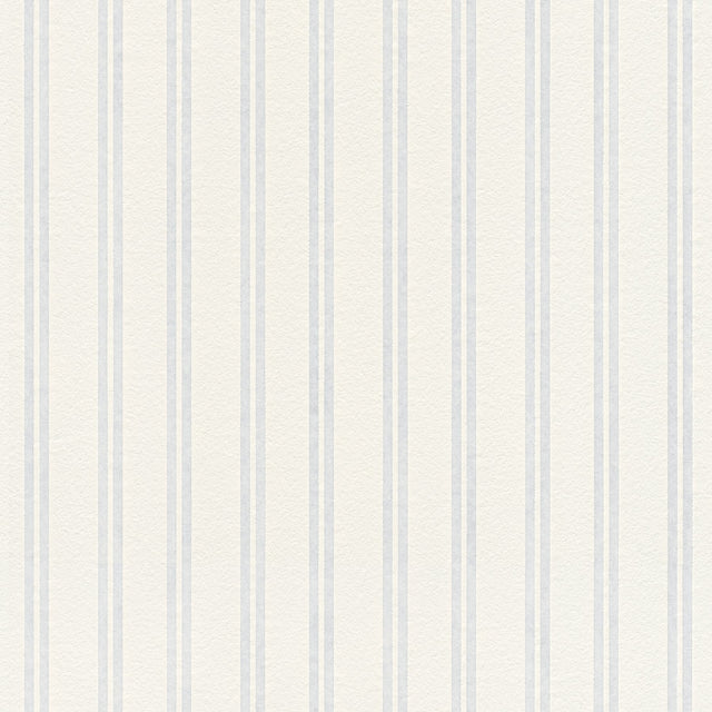 Elliott White Paintable Stripe Wallpaper with Textured Raised Ink - Brewster 4000-2435-15