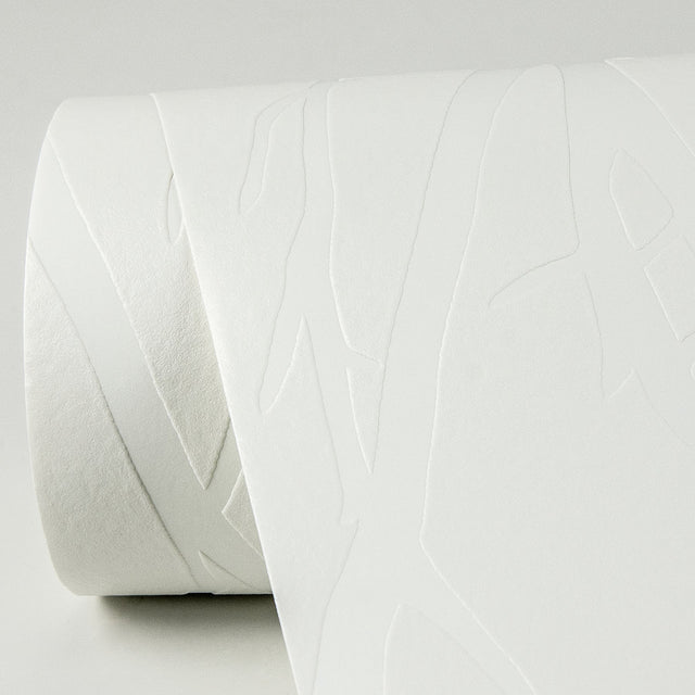 Redford White Birch Paintable Wallpaper with Scandinavian Botanical Texture Pattern - Brewster 4000-3210-15