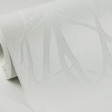 Redford White Birch Paintable Wallpaper with Scandinavian Botanical Texture Pattern - Brewster 4000-3210-15