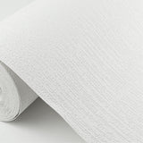 Strati White Stria Paintable Wallpaper with Textured Abstract Pattern - Brewster 4000-32832
