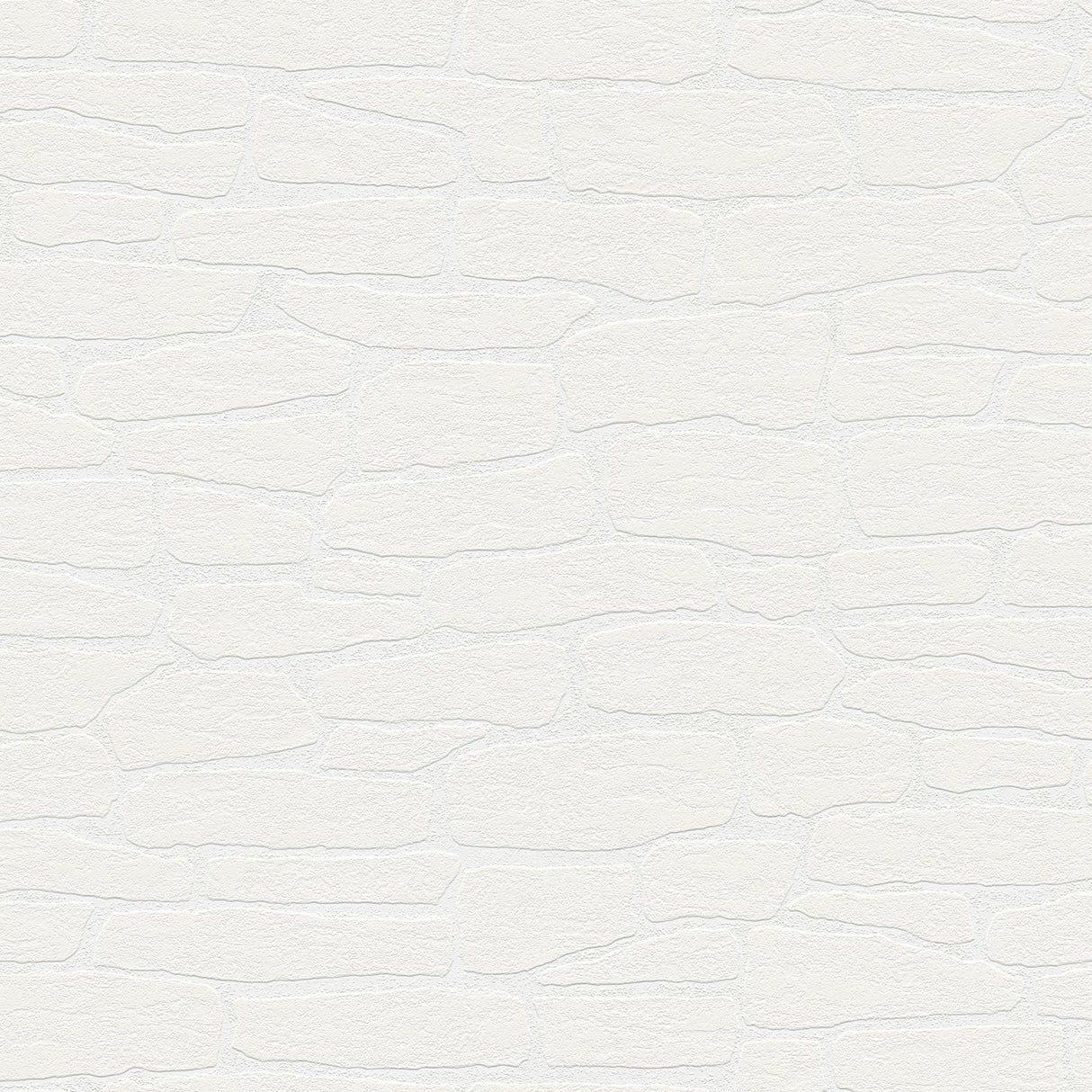 Pieter White Stone Paintable Wallpaper with Textured Abstract Stone Pattern - Brewster 4000-3554-16