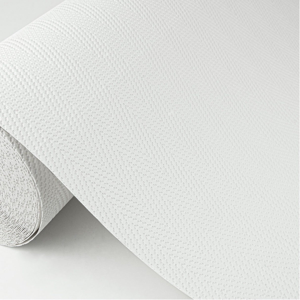 Ernst White Paintable Chevron Stripe Wallpaper with Textured Raised Ink - Brewster 4000-5042-27