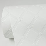 Armin White Diamond Trellis Paintable Wallpaper with Raised Texture - Brewster 4000-5281-17