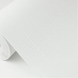 Cedric White Paintable Stripe Wallpaper with Textured Raised Ink - Brewster 4000-5627-15
