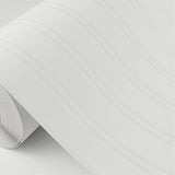 Murph White Beadboard Paintable Wallpaper with Traditional Texture Pattern - Brewster 4000-59016