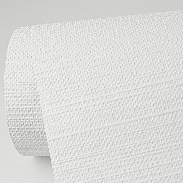 MacLise White Knit Texture Paintable Wallpaper - Brewster 4000-67460
