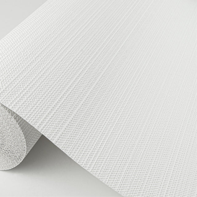 MacLise White Knit Texture Paintable Wallpaper - Brewster 4000-67460