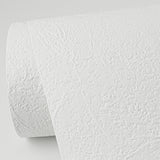 Cale White Stucco Paintable Wallpaper with Textured Abstract Pattern - Brewster 4000-67473