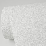 Lou White Linen Paintable Wallpaper with Textured Abstract Pattern - Brewster 4000-67474