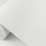 Lou White Linen Paintable Wallpaper with Textured Abstract Pattern - Brewster 4000-67474