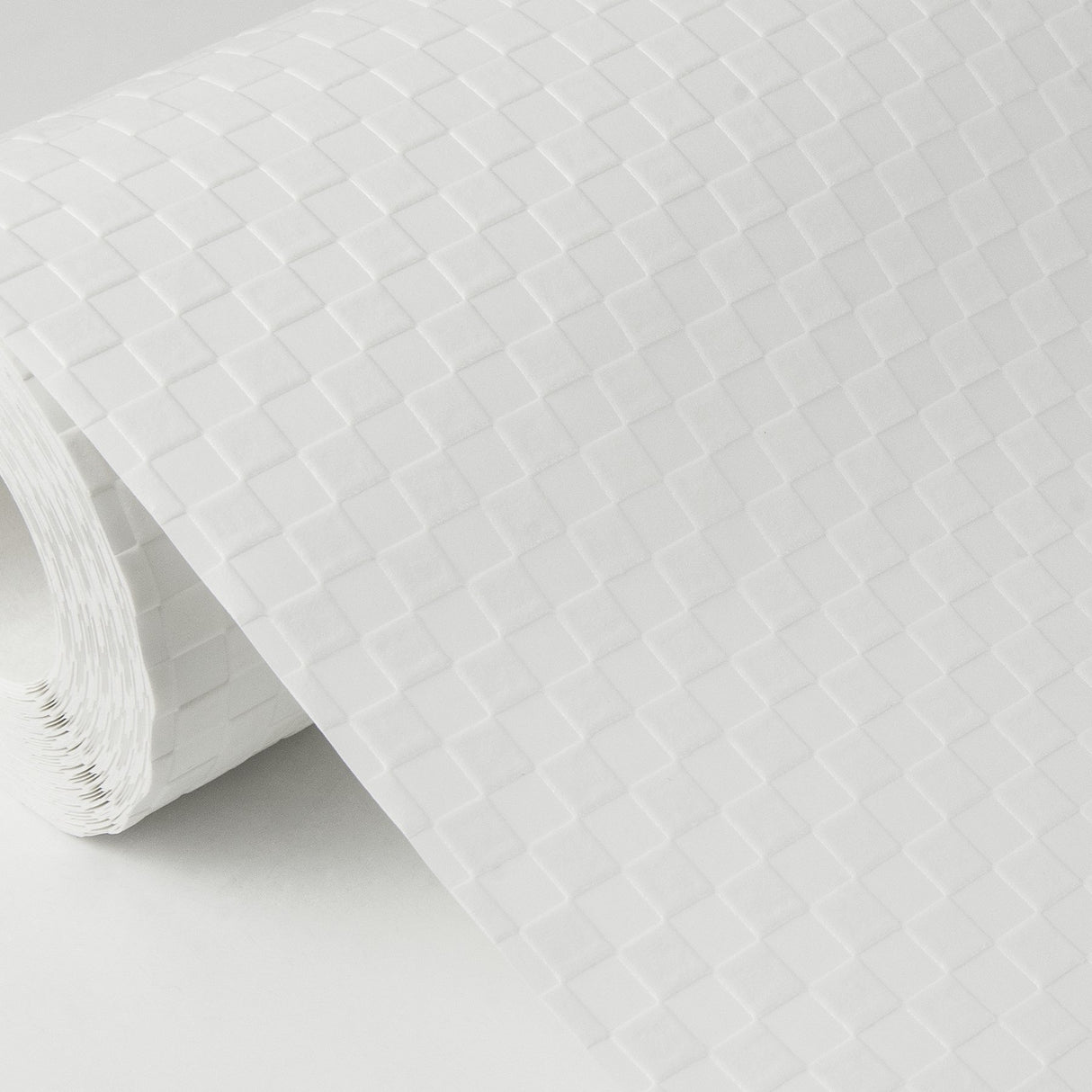 Jason White Check Paintable Wallpaper with Textured Check Pattern - Brewster 4000-93465-1