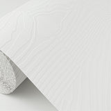 Wade White Planks Paintable Wallpaper with Textured Wood Plank Pattern - Brewster 4000-93994