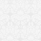 Jan White Damask Paintable Wallpaper with Raised Ink Texture - Brewster 4000-95135-1