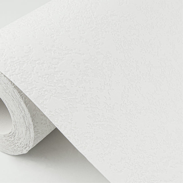 Dunlap White Sponge Paintable Wallpaper with Texture Pattern - Brewster 4000-96292