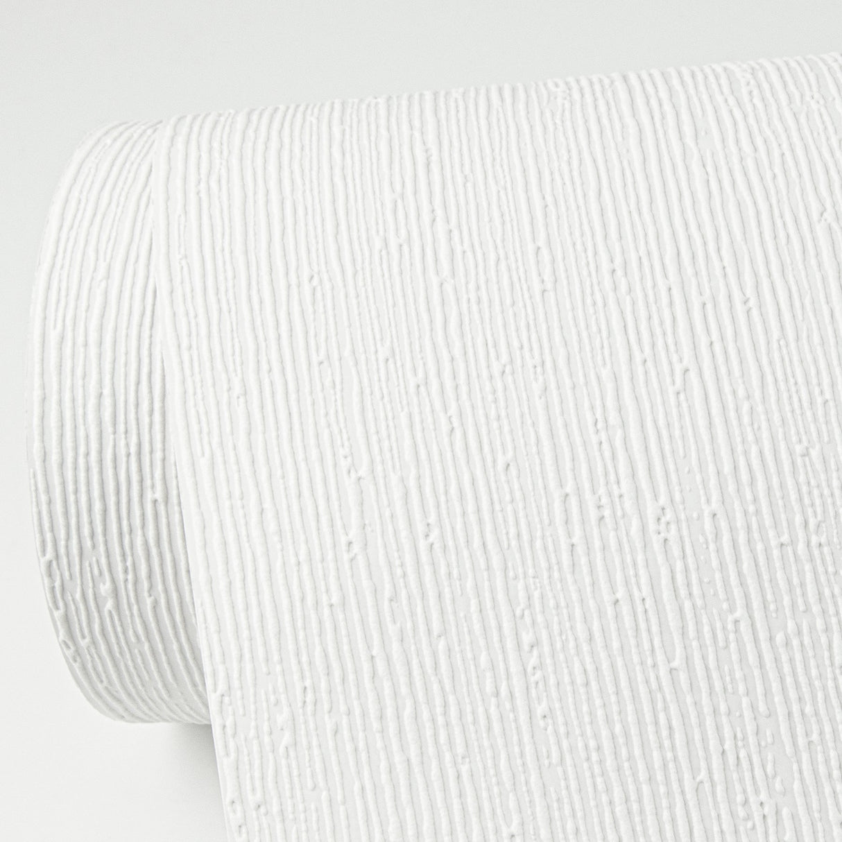 Verigated White Stria Paintable White Wallpaper with Textured Graphics Pattern - Brewster 4000-96293
