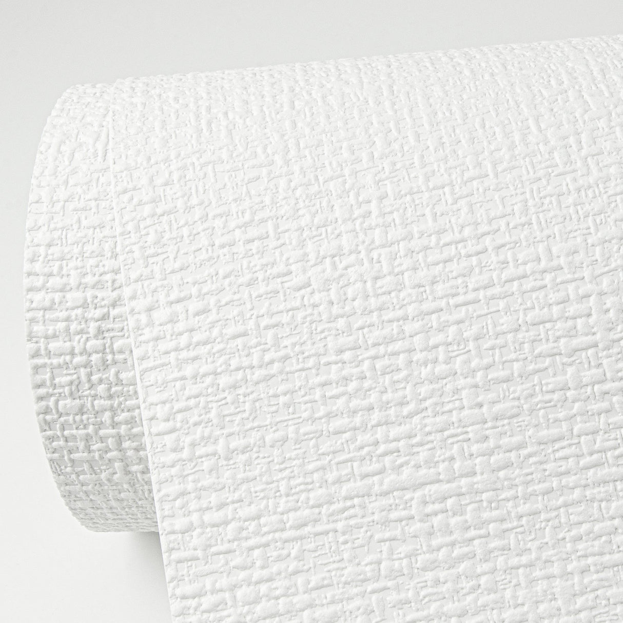 Minehan White Knit Texture Woven Paintable Wallpaper with Traditional Abstract Texture Pattern - Brewster 4000-96294