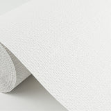 Minehan White Knit Texture Woven Paintable Wallpaper with Traditional Abstract Texture Pattern - Brewster 4000-96294