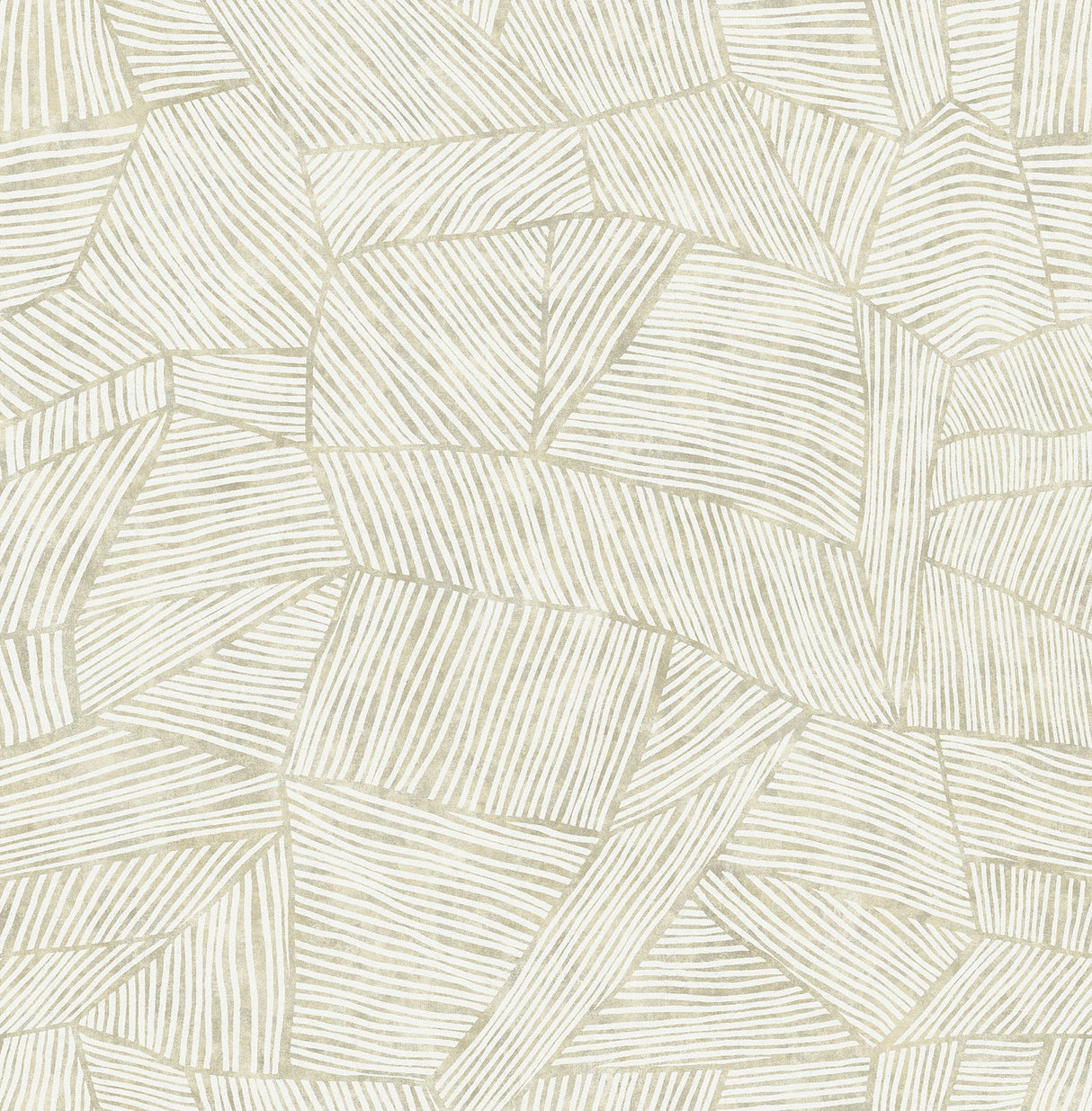 Aldabra Taupe Textured Geometric Wallpaper with Bohemian Graphics Pattern - Brewster 4014-26400