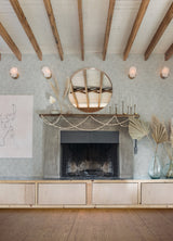 Aldabra Grey Textured Geometric Wallpaper with Abstract White Linework - A?Street Prints 4014-26402