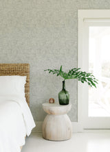 Aldabra Grey Textured Geometric Wallpaper with Abstract White Linework - A?Street Prints 4014-26402