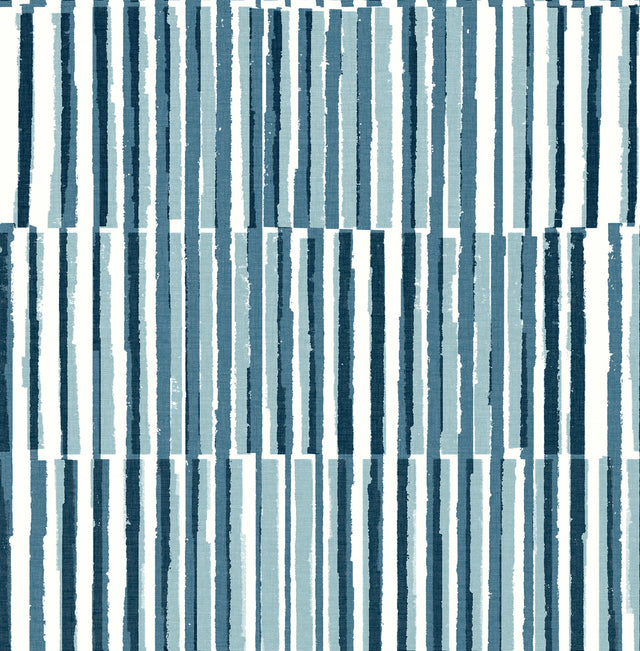 Sabah Teal Stripe Wallpaper with Modern Geometric Stripe Pattern - A-Street Prints 4014-26414
