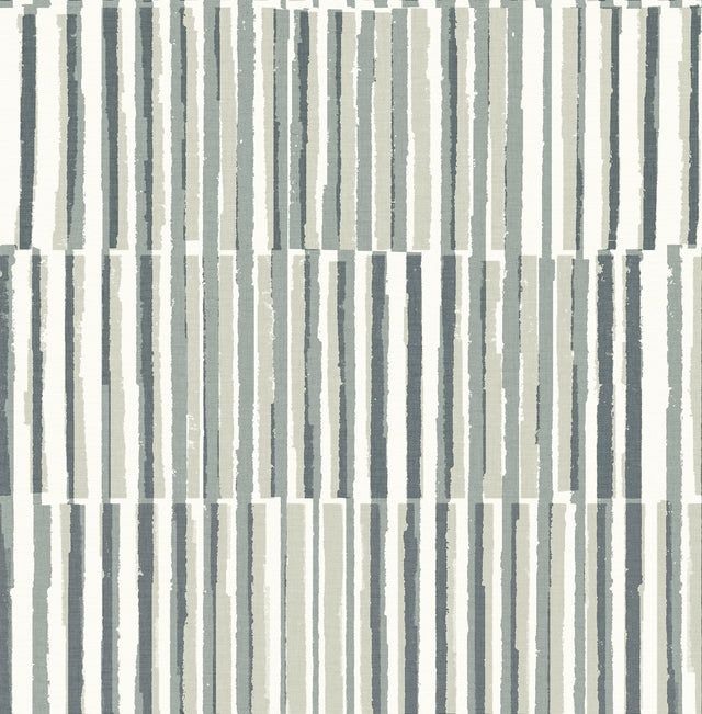 Sabah Slate Stripe Wallpaper with Modern Geometric Stripe Pattern - A-Street Prints 4014-26415
