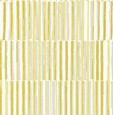 Sabah Yellow Stripe Wallpaper with Modern Geometric Stripe Pattern - A-Street Prints 4014-26416