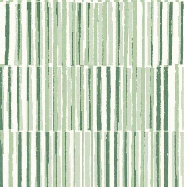 Sabah Green Stripe Wallpaper with Modern Geometric Stripe Pattern - A-Street Prints 4014-26417