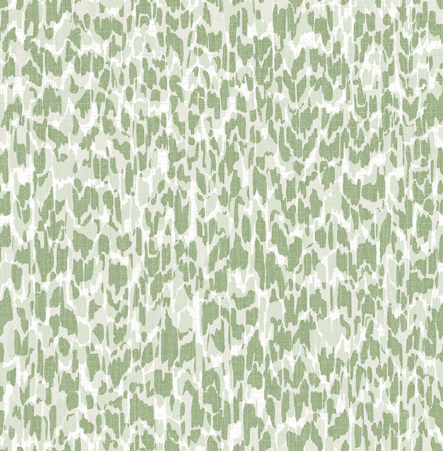 Flavia Green Animal Print Wallpaper with Textured Faux Effects - A-Street Prints 4014-26430