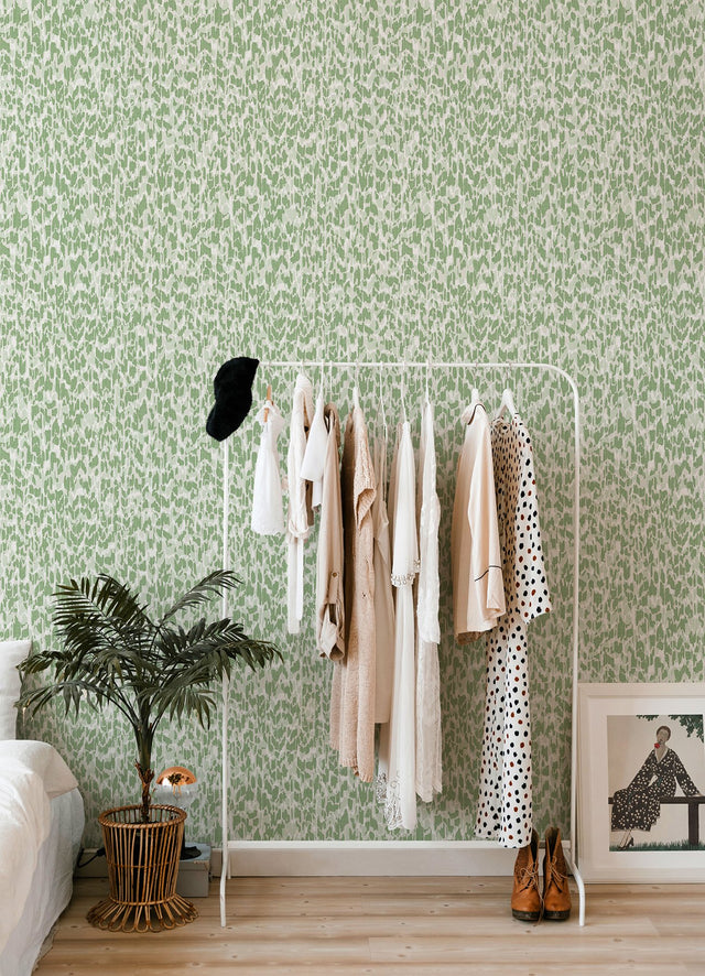 Flavia Green Animal Print Wallpaper with Textured Faux Effects - A-Street Prints 4014-26430