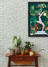 Flavia Grey Animal Print Wallpaper with Faux Effects Bohemian Style - A-Street Prints 4014-26432