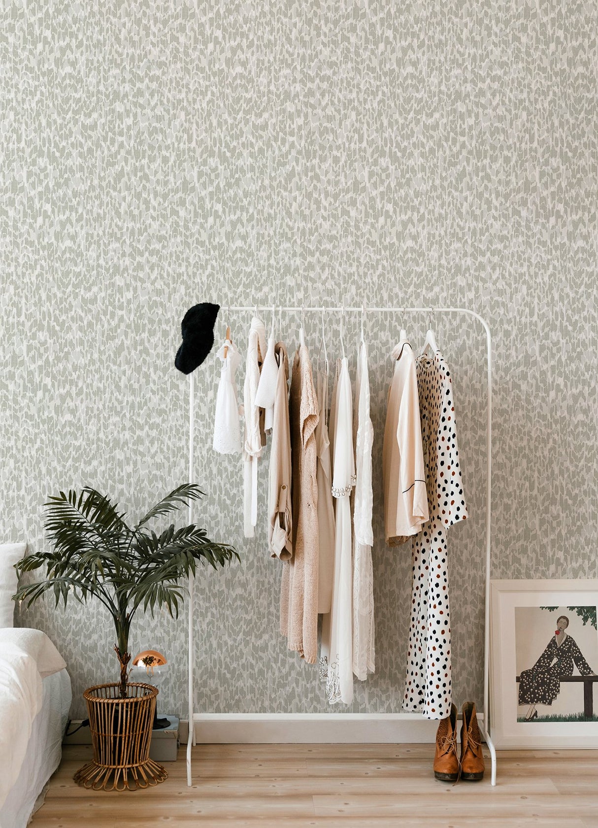 Flavia Grey Animal Print Wallpaper with Faux Effects Bohemian Style - A-Street Prints 4014-26432