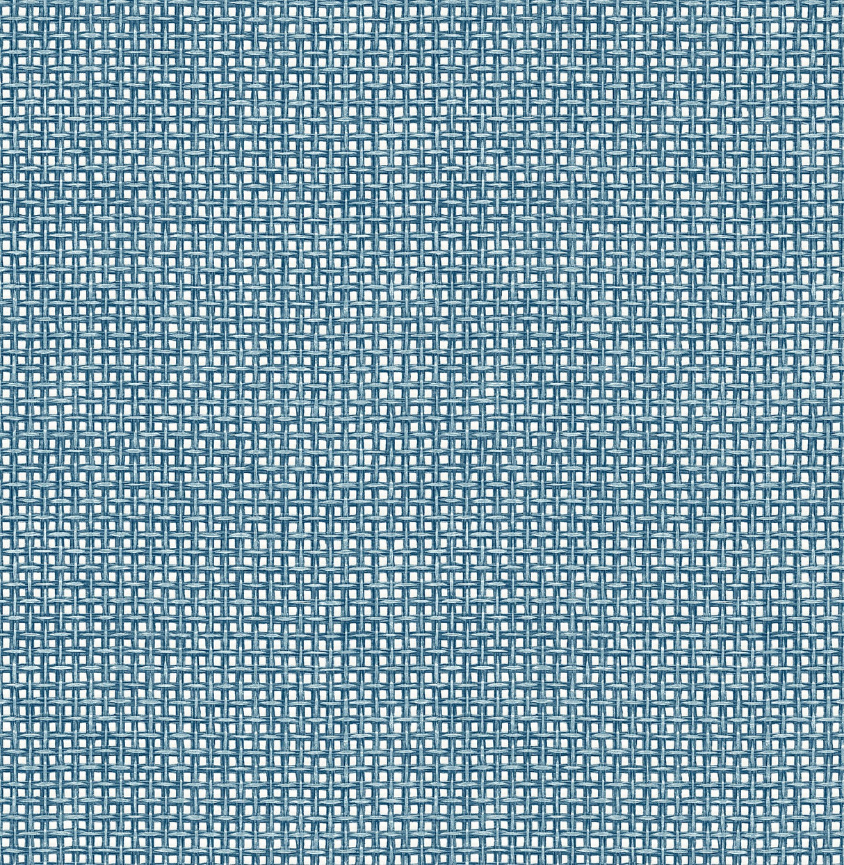 Zia Blue Basketweave Wallpaper with Coastal Faux Grasscloth Pattern - A-Street Prints 4014-26442
