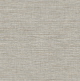 Exhale Stone Texture Grey Faux Grasscloth Wallpaper by A-Street Prints - FD26462