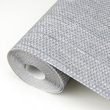 Cahaya Silver Woven Wallpaper with Glitter Modern Fabric & Woven Texture - Advantage 4015-3443-28