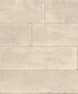 Lanier Neutral Stone Plank Textured Wallpaper with Industrial Graphic Stone Motif - Advantage 4015-426014