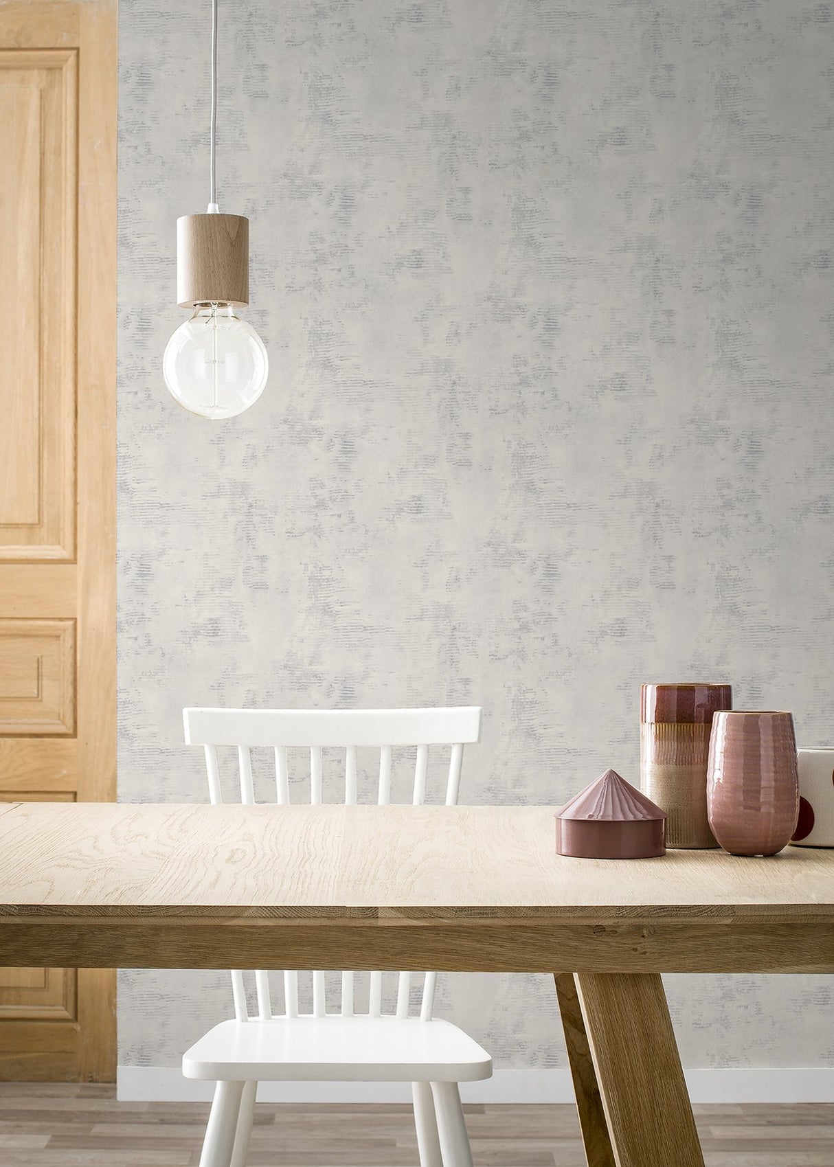 Osborn Light Grey Distressed Texture Wallpaper with Modern Graphic Distressed Pattern - Brewster 4015-426304