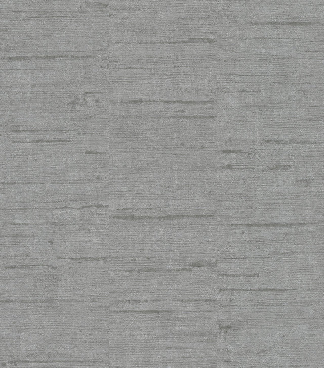 Maclure Silver Striated Texture Wallpaper with Distressed Textures Industrial Style - Advantage 4015-426731