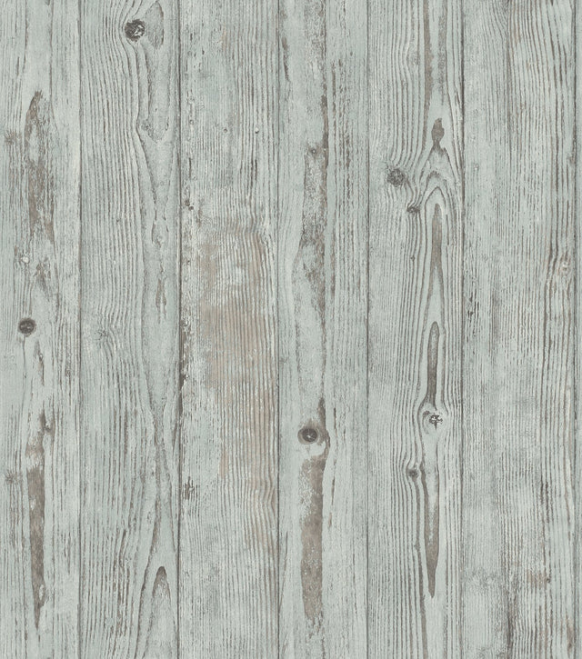 Albright Light Blue Weathered Oak Panels Wallpaper with Wood Panel Motif - Advantage 4015-427332