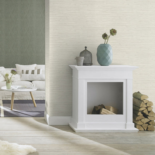 Hutton Silver Tile Wallpaper with Industrial Graphic Stripe Pattern - Advantage 4015-550542