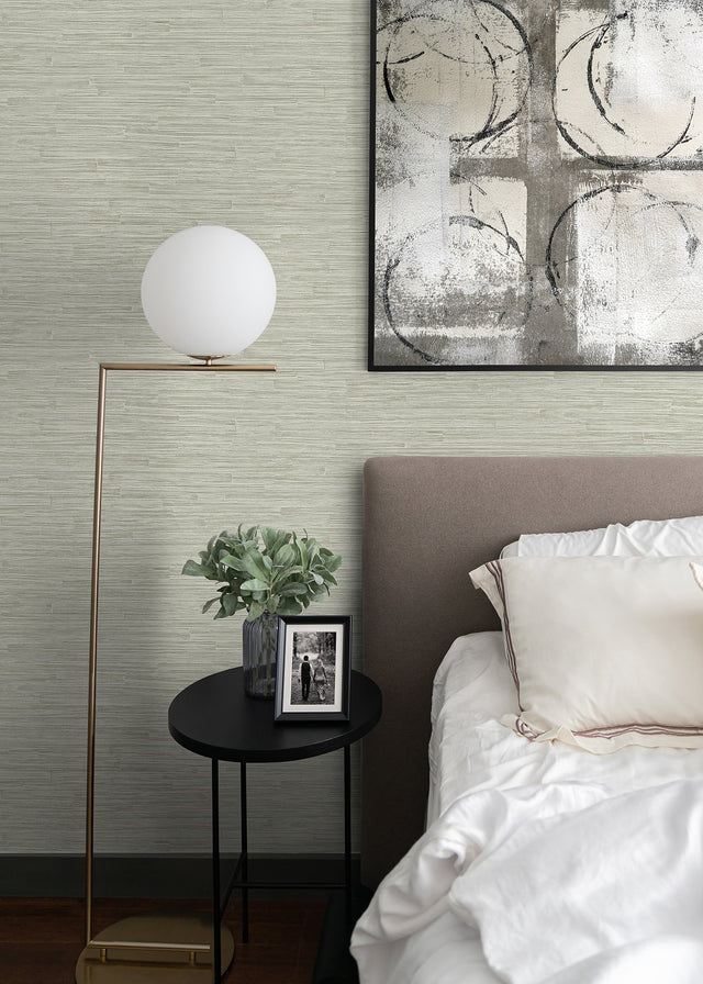 Hutton Mint Tile Wallpaper with Industrial Striped Graphic Texture - Advantage 4015-550559
