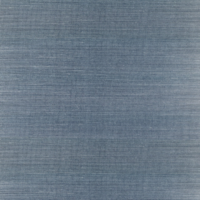Lamphu Blue Sisal Grasscloth Textured Wallpaper with Traditional Texture Pattern - Advantage 4018-0003
