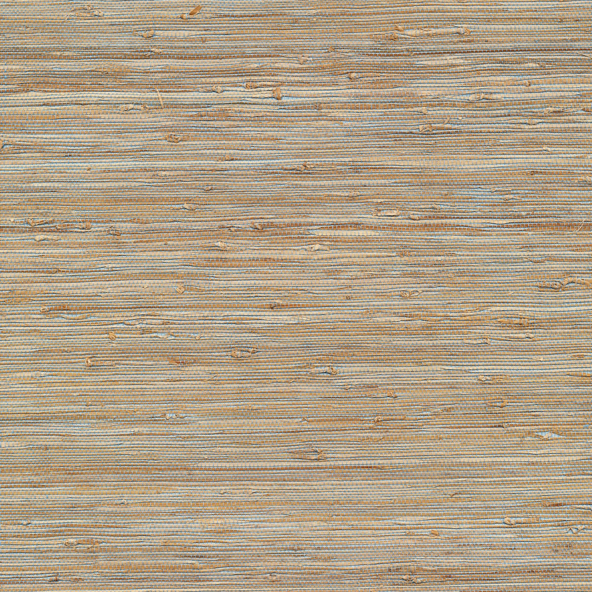 Jeong Soft Teal Beige Grasscloth Wallpaper with Organic Textures in Traditional Style - Advantage 4018-0007