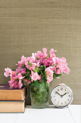 Ruslan Taupe Sisal Grasscloth Wallpaper with Traditional Textured Weave - Advantage 4018-0019