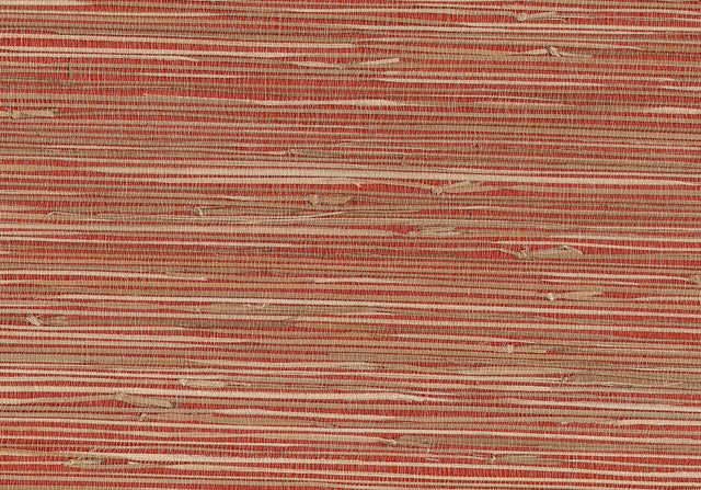 Rio Brick Grasscloth Wallpaper with Textures Traditional Style - Brewster 4018-0022